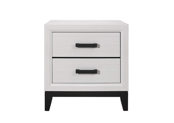 KATE-WHITE-NS KATE WHITE NIGHTSTAND