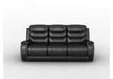 9405GY-3 Putnam Double Reclining Sofa with Center Drop-Down Cup Holders, Receptacles and USB Ports