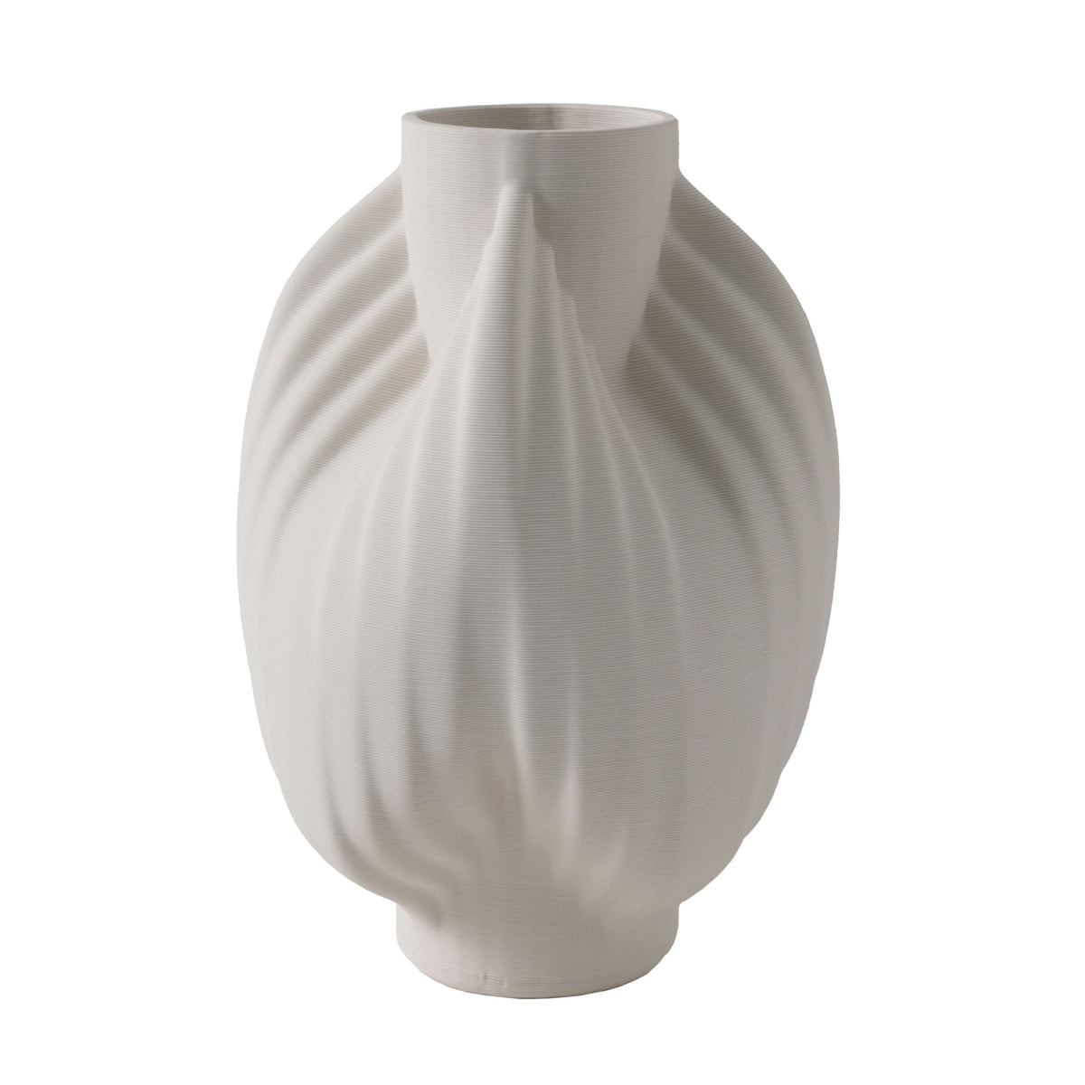 Echo Large 3D Printed Vase - Ivory