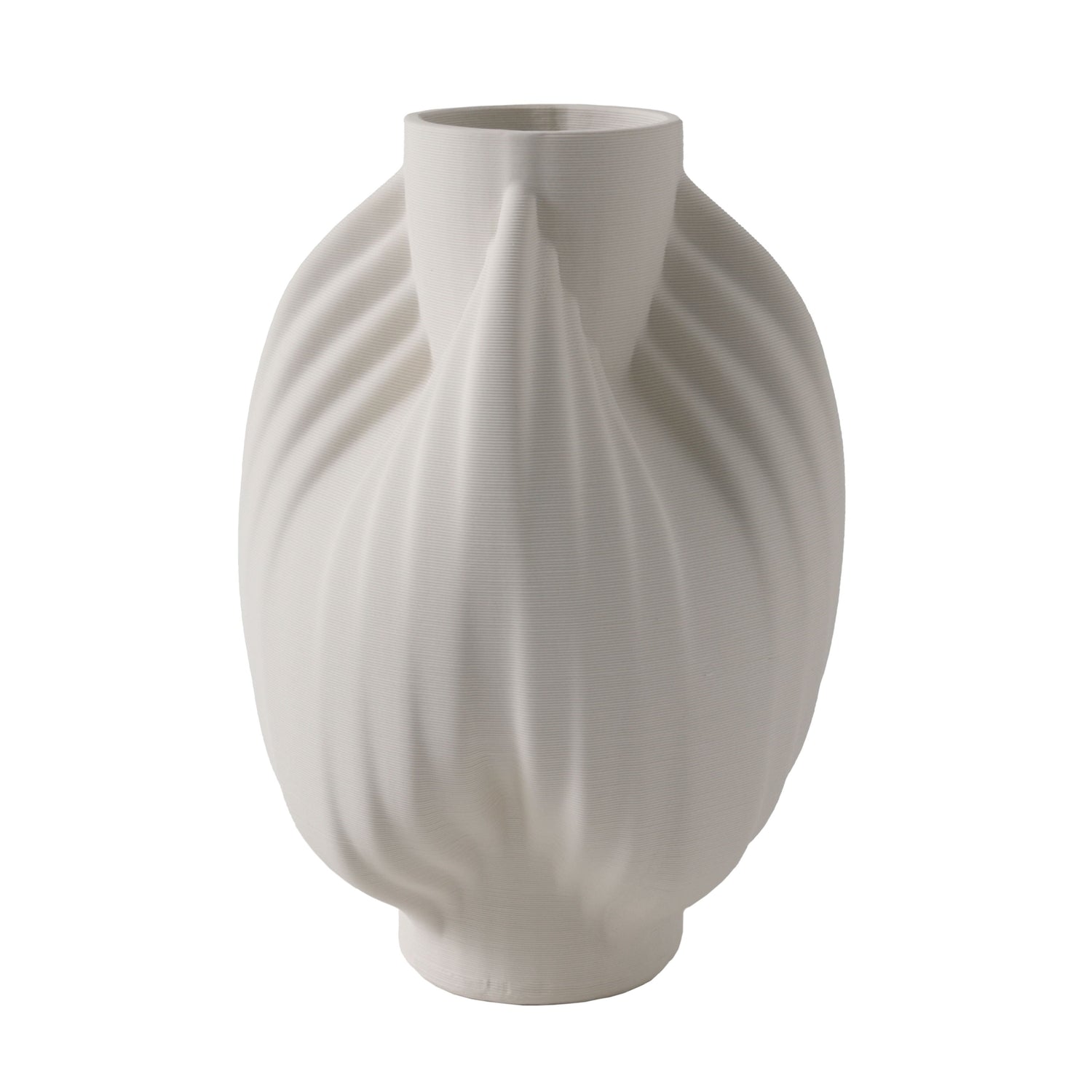 Echo Large 3D Printed Vase - Ivory