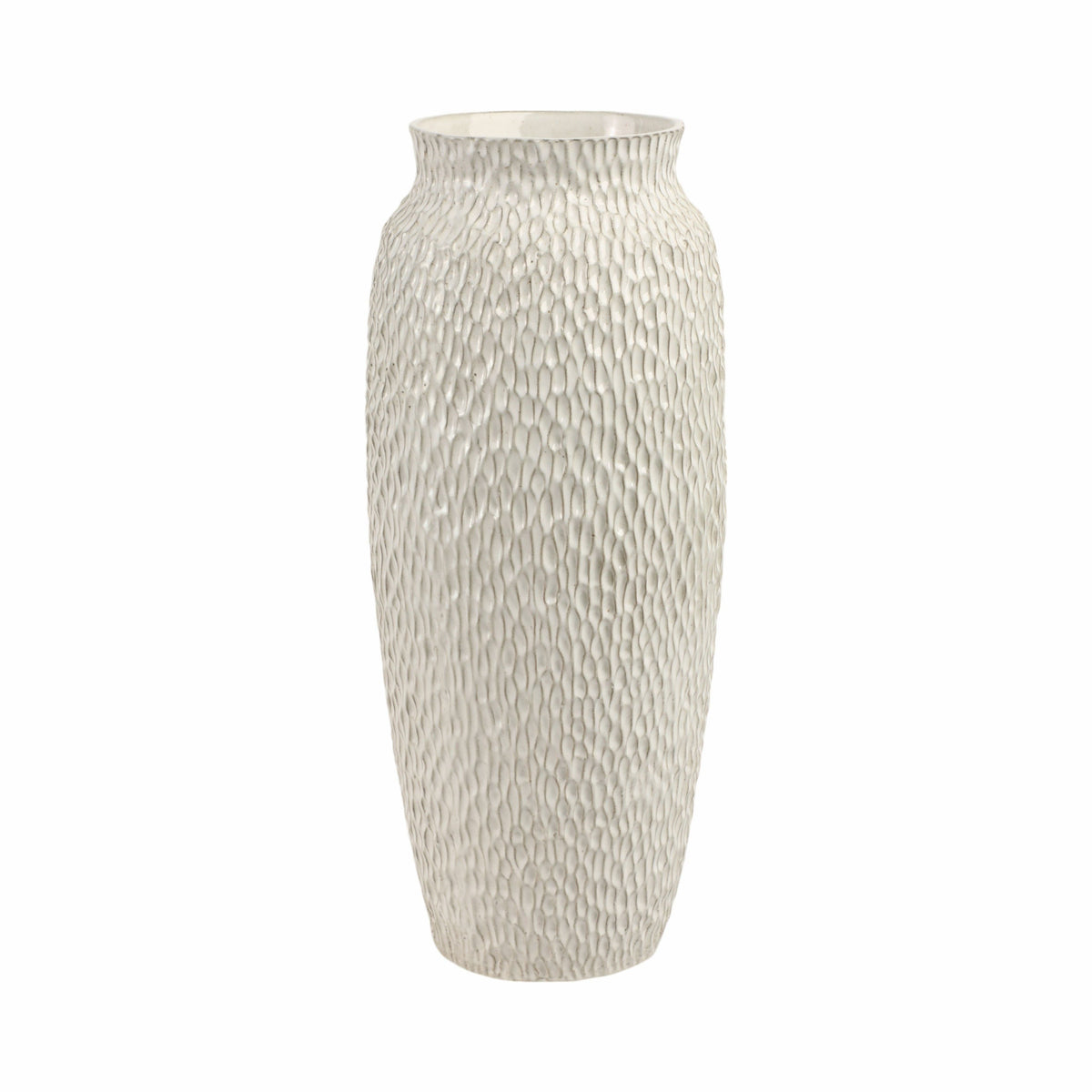 19" Cascais Large Portugal Vase - White
