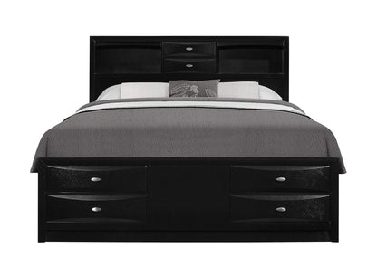 LINDA-BL-QB_M LINDA BLACK QUEEN BED