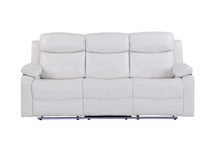 U6026-BLANCHE_WHITE-RS_W_LED U6026 BLANCHE WHITE RECLINING SOFA WITH LED