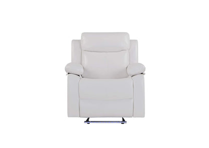 U6026-BLANCHE_WHITE-GR_W_LED U6026 BLANCHE WHITE GLIDER RECLINER WITH LED