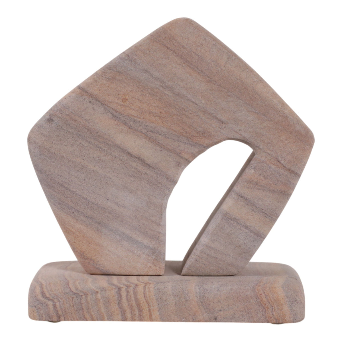 7" Nonnil Standstone Statuary - Beige