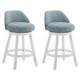 Erika - Modern Transitional Swivel Wood Counter Height Kitchen Bar Stool