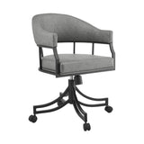 Tibet - 5 Piece Dining Set - Vintage Gray / Black