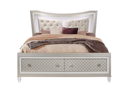 PARIS-_QB PARIS CHAMPAGNE QUEEN BED WITH LED
