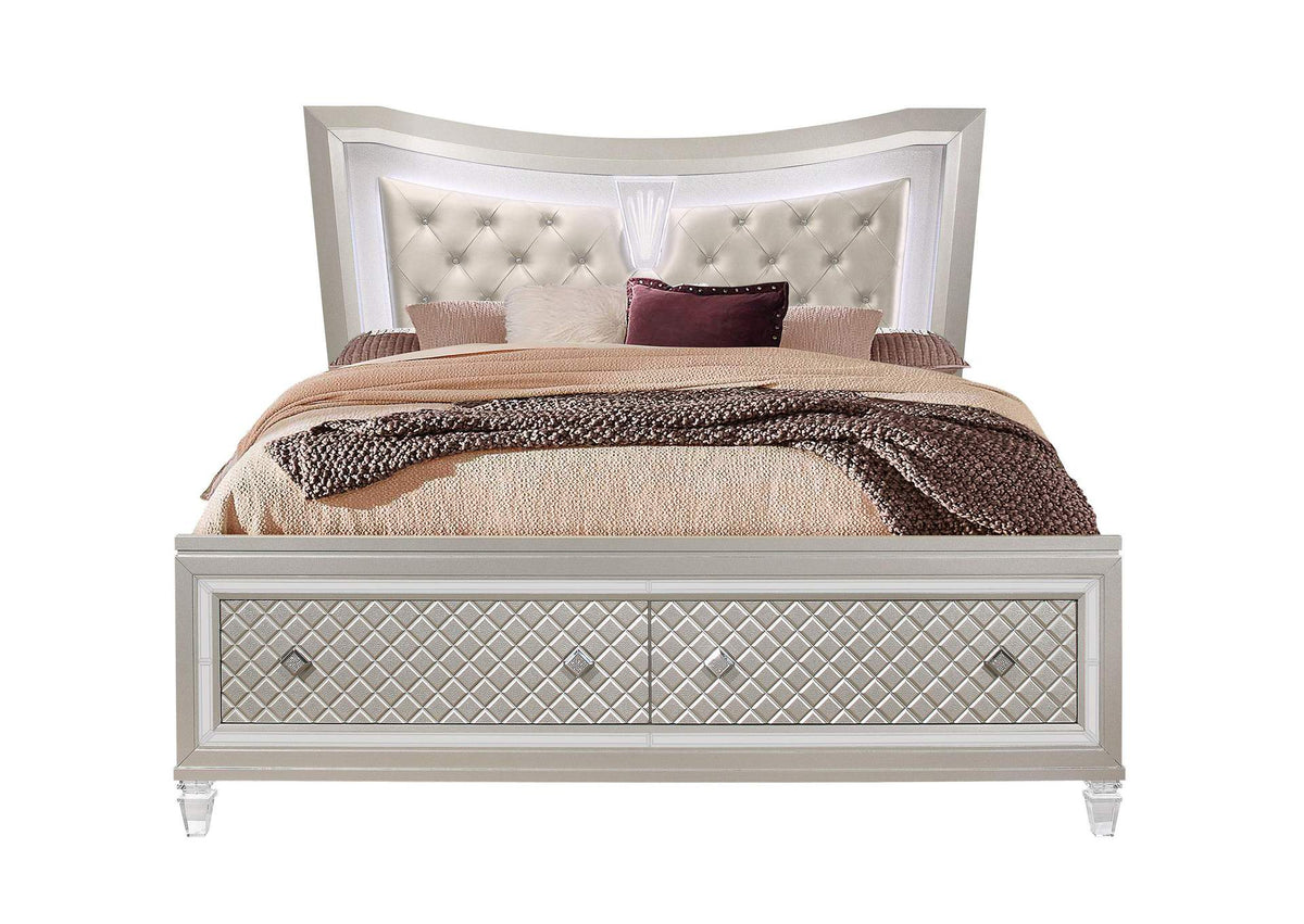 PARIS-_KB PARIS CHAMPAGNE KING BED WITH LED