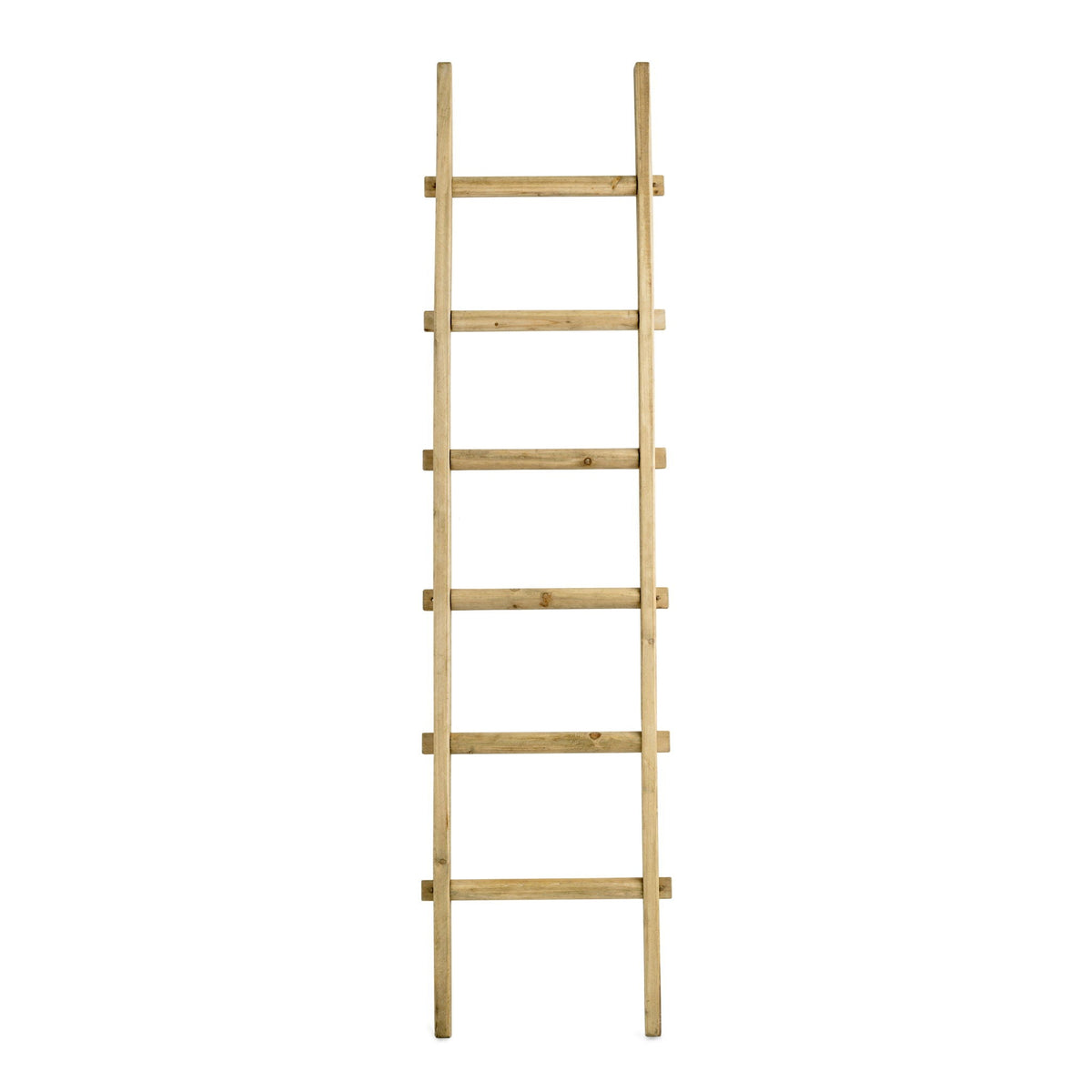 Wooden Decorative 76" Ladder - Brown