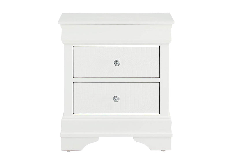 POMPEI-METALLIC_WHITE-NS-N POMPEI METALLIC WHITE NIGHTSTAND