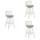 Harper - 30" Amber Glow Bar Height Rubberwood Swivel Barstool