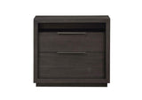 AZU581 Oxford Two Drawer Nightstand In Basalt Grey