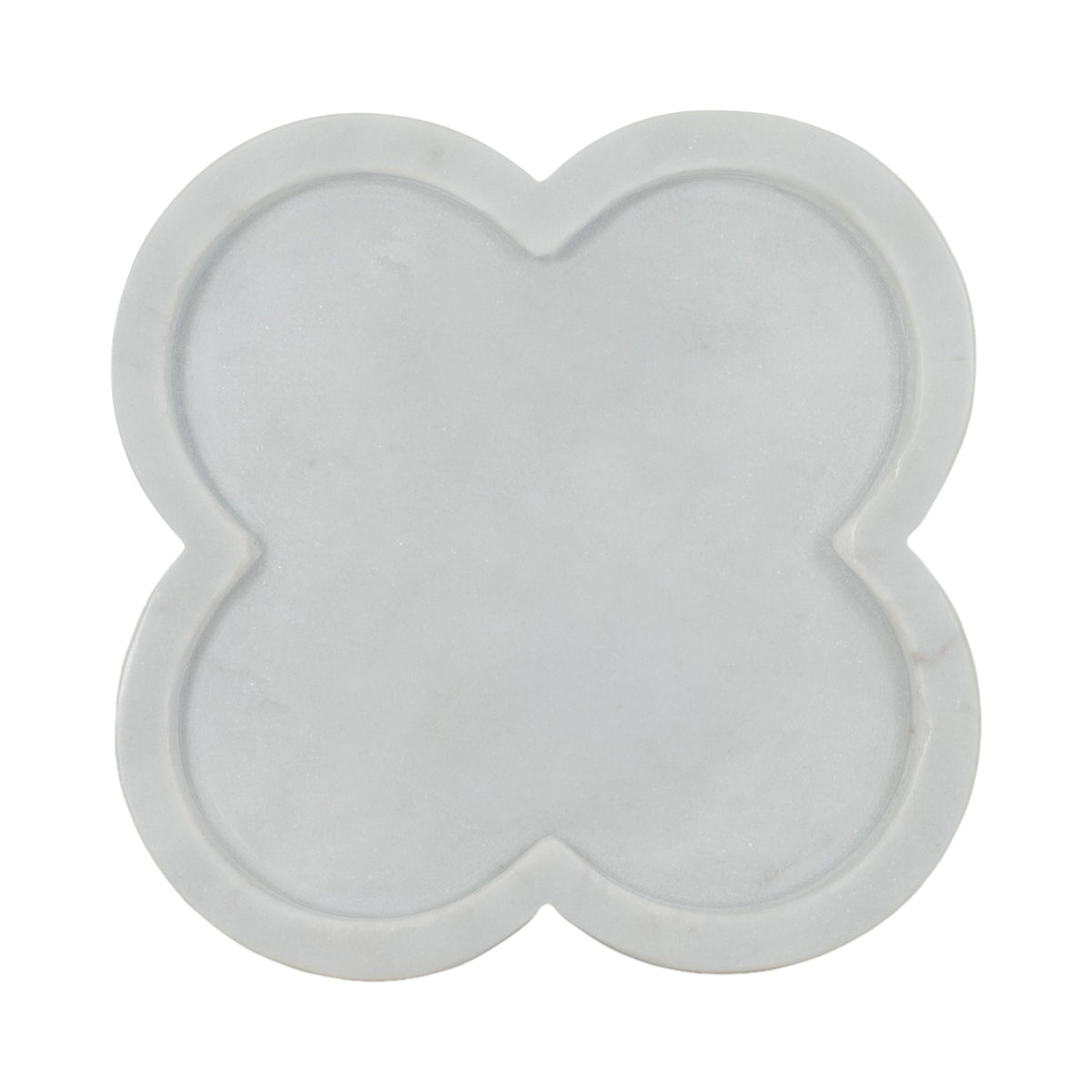 Dyer Marble Trinket Tray 8" - White