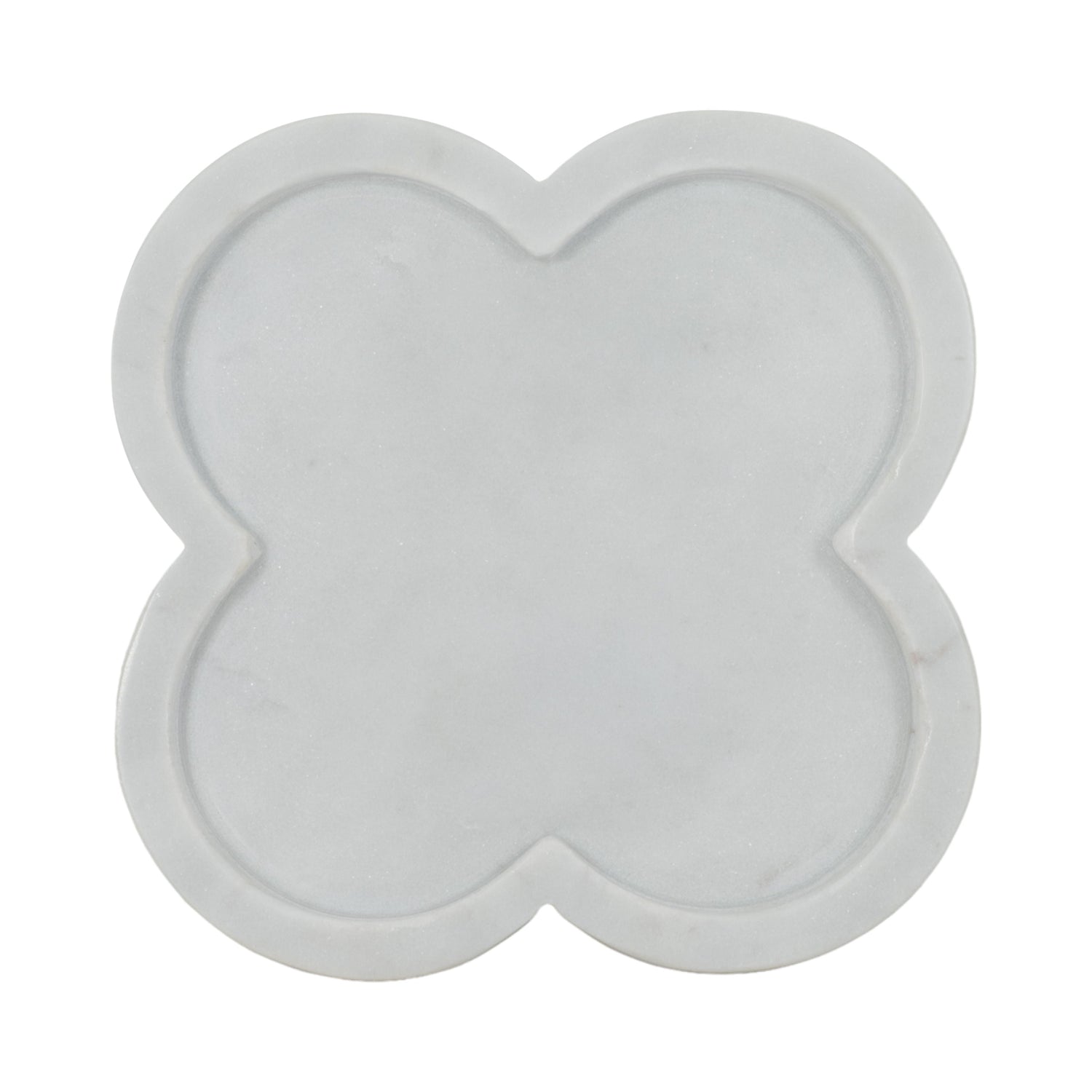 Dyer Marble Trinket Tray 8" - White