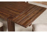 3F4161 Meadow Solid Wood Extending Dining Table In Brick Brown