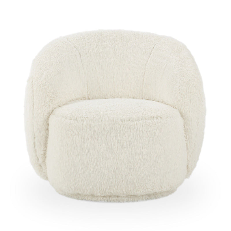 Adley - Plush Swivel Accent Chair