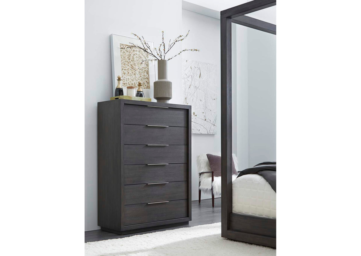 AZU584A Oxford Six Drawer Chest In Basalt Grey (2024)