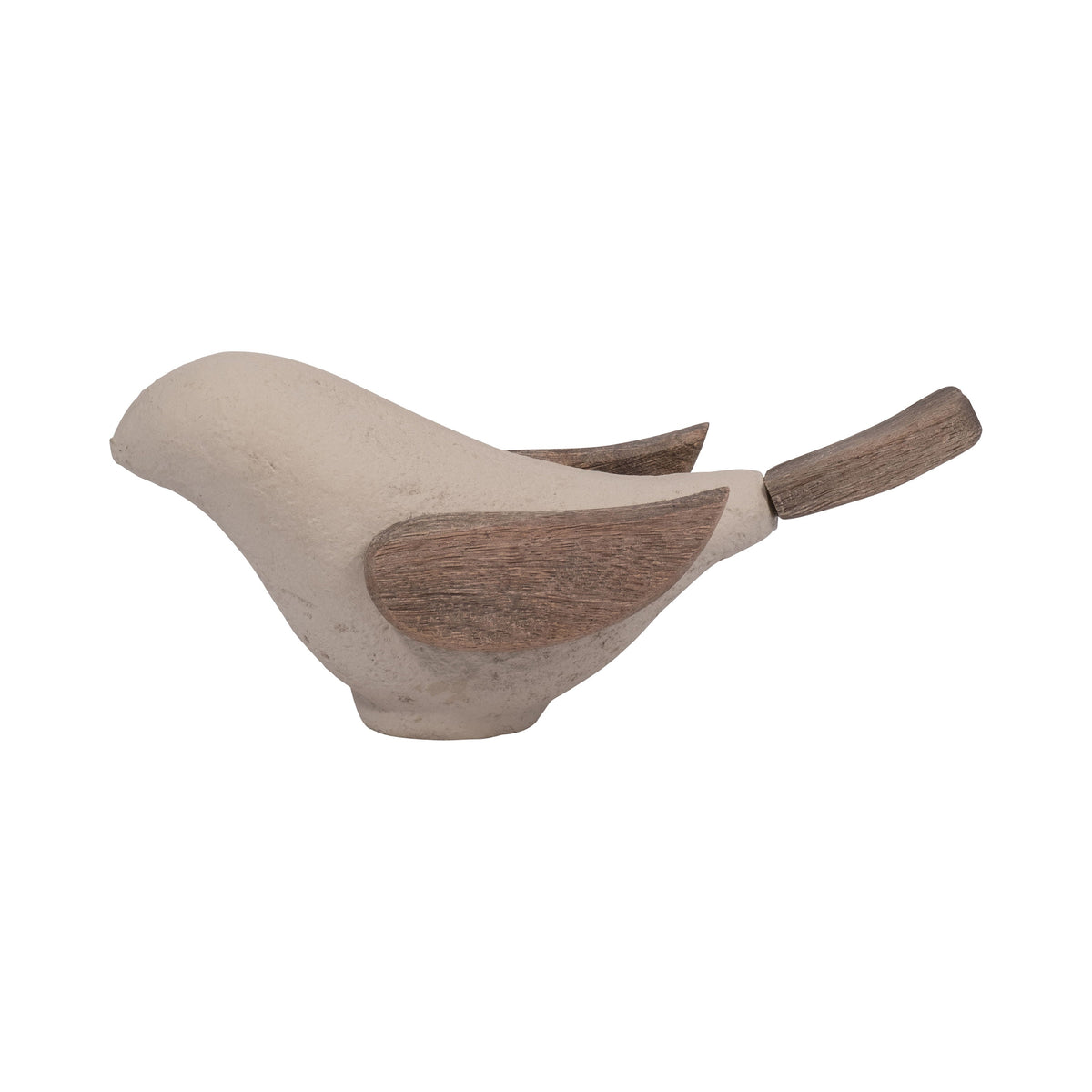 Ecomix 10" Bird Deco - Ivory
