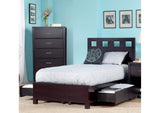 RV23D3 Riva Wood Storage Bed In Espresso