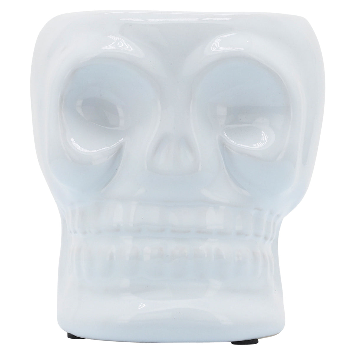 Skull Vase - White