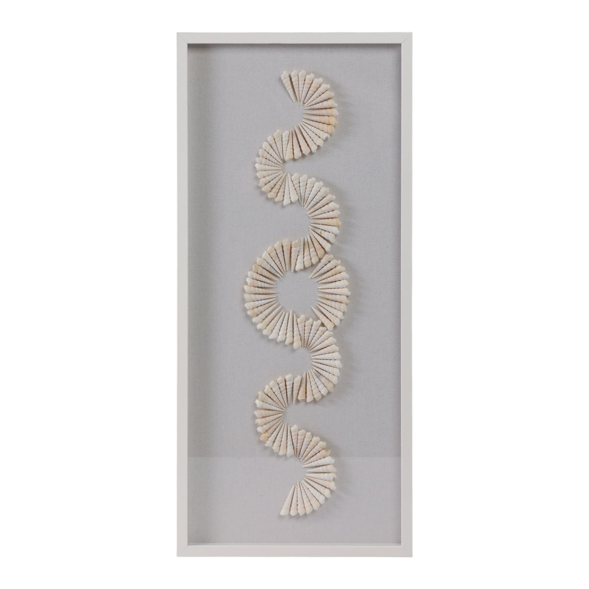 Atlantis Shell Shadowbox Art - Gray