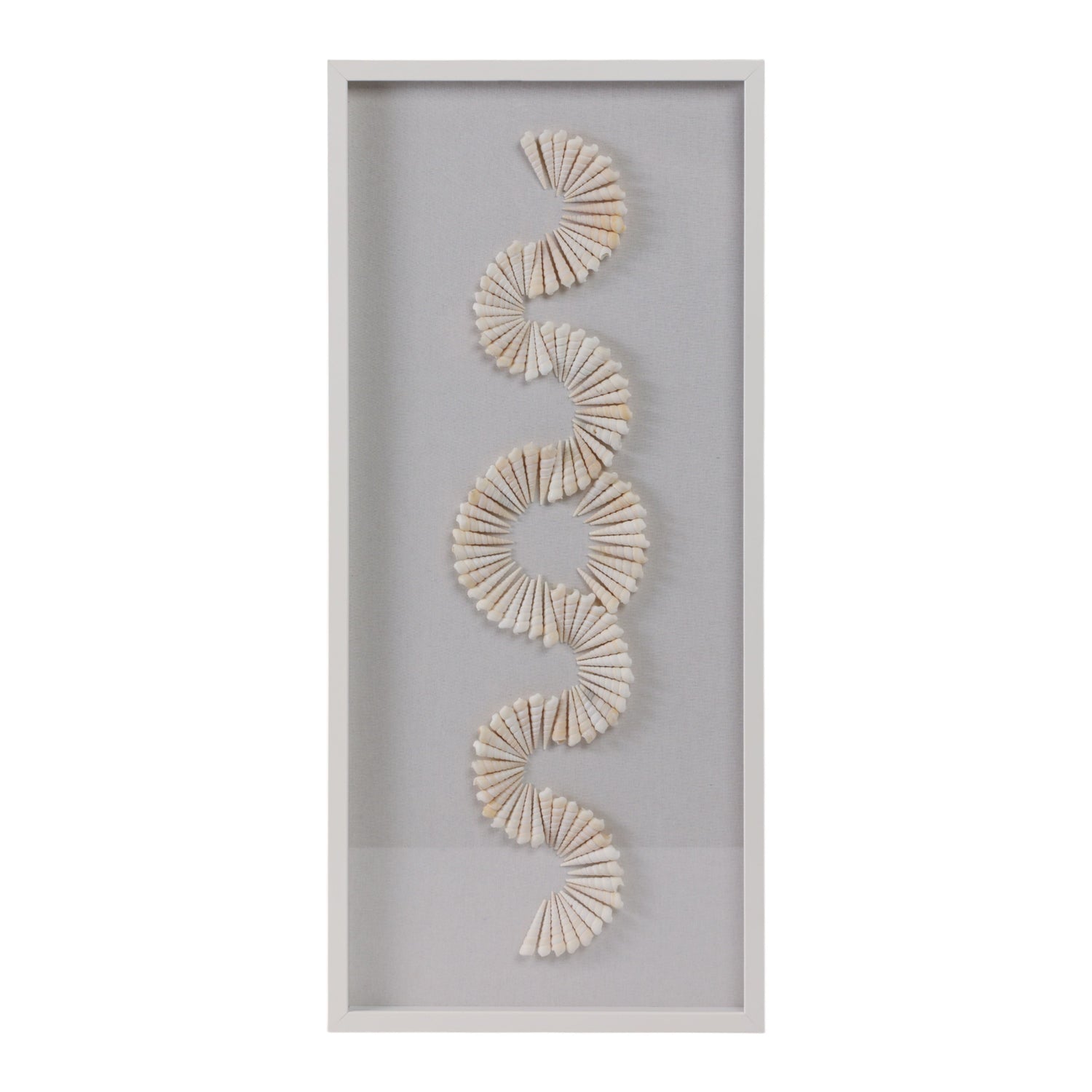 Atlantis Shell Shadowbox Art - Gray