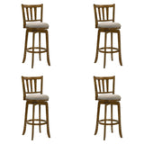 Wren - Modern Farmhouse Swivel Wood Bar Height Kitchen Bar Stool