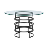 Diaz - Contemporary Round Dining Table - Matte Black
