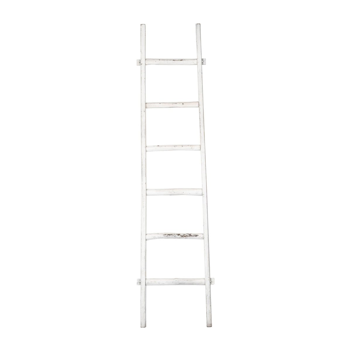 Wooden Decorative Ladder 76" - White