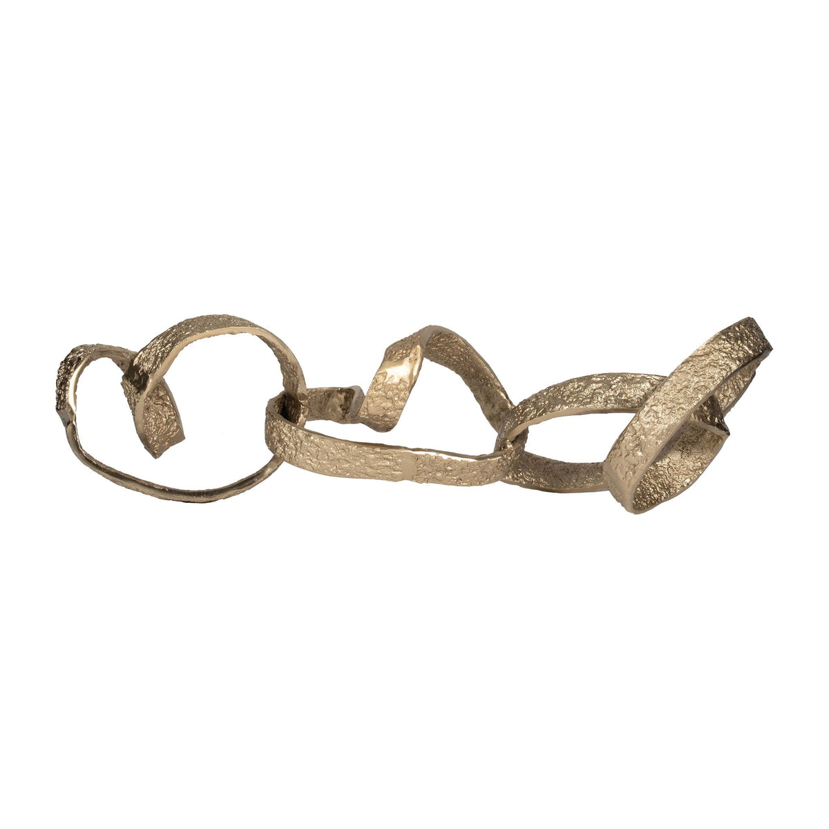 Metal Swirly Table Object 27" - Gold