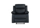 U6026-BLACK_PU_72A-GR_W_LED U6026 BLACK POLYURETHANE 72A GLIDER RECLINER WITH LED