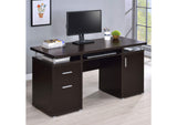 800107 Tracy 55-inch 2-drawer Office Computer Desk Cappuccino