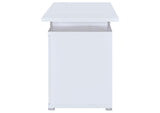 800108 Tracy 55-inch 2-drawer Office Computer Desk White
