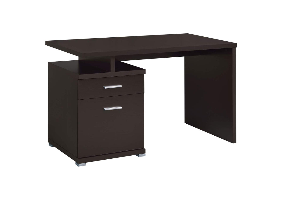 Irving 47-inch 2-drawer Office Computer Desk Cappuccino