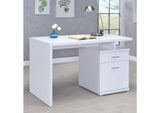 800110 Irving 47-inch 2-drawer Office Computer Desk White