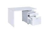 800110 Irving 47-inch 2-drawer Office Computer Desk White