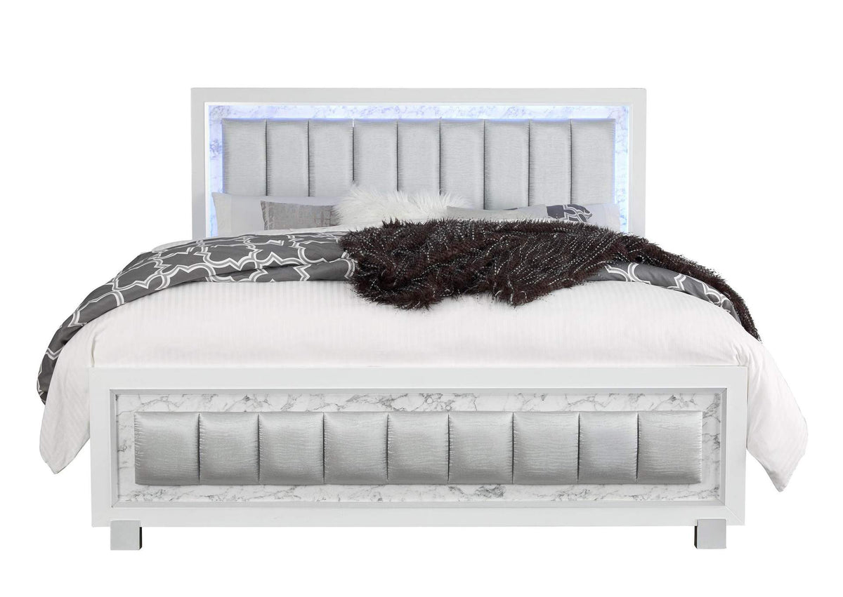 SANTORINI-WH-KB SANTORINI WHITE KING BED