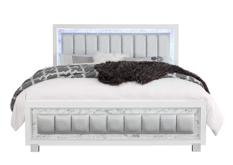 SANTORINI-WH-KB SANTORINI WHITE KING BED