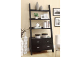 800319 Colella 72-inch 5-shelf Storage Ladder Bookshelf Cappuccino