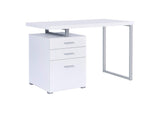 Brennan 47-inch 3-drawer Office Computer Desk White