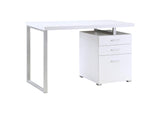 800325 Brennan 47-inch 3-drawer Office Computer Desk White