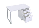 800325 Brennan 47-inch 3-drawer Office Computer Desk White