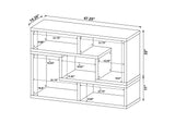 800330 Velma Multipurpose TV Stand and Bookshelf White