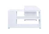 800516 Yvette 60-inch 3-drawer L-Shape Computer Desk White