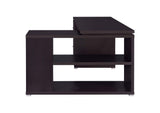 800517 Yvette 60-inch 3-drawer L-Shape Computer Desk Cappuccino