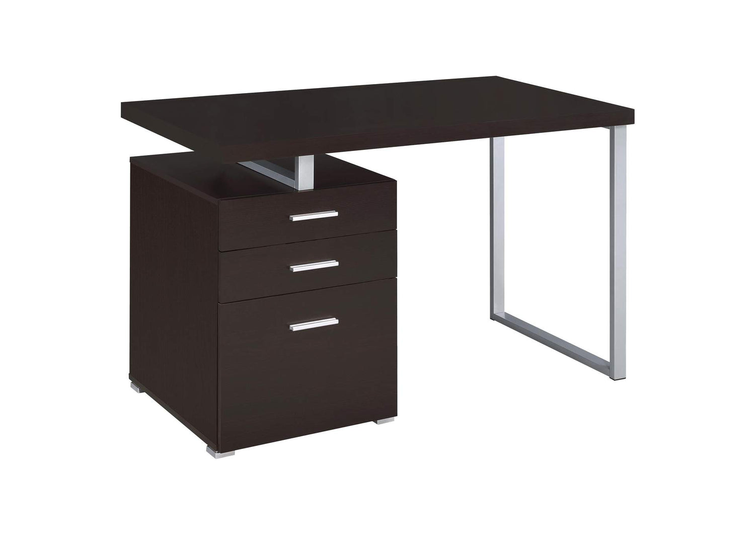 Brennan 47-inch 3-drawer Office Computer Desk Cappuccino
