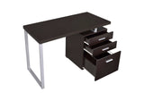 800519 Brennan 47-inch 3-drawer Office Computer Desk Cappuccino