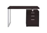 800519 Brennan 47-inch 3-drawer Office Computer Desk Cappuccino