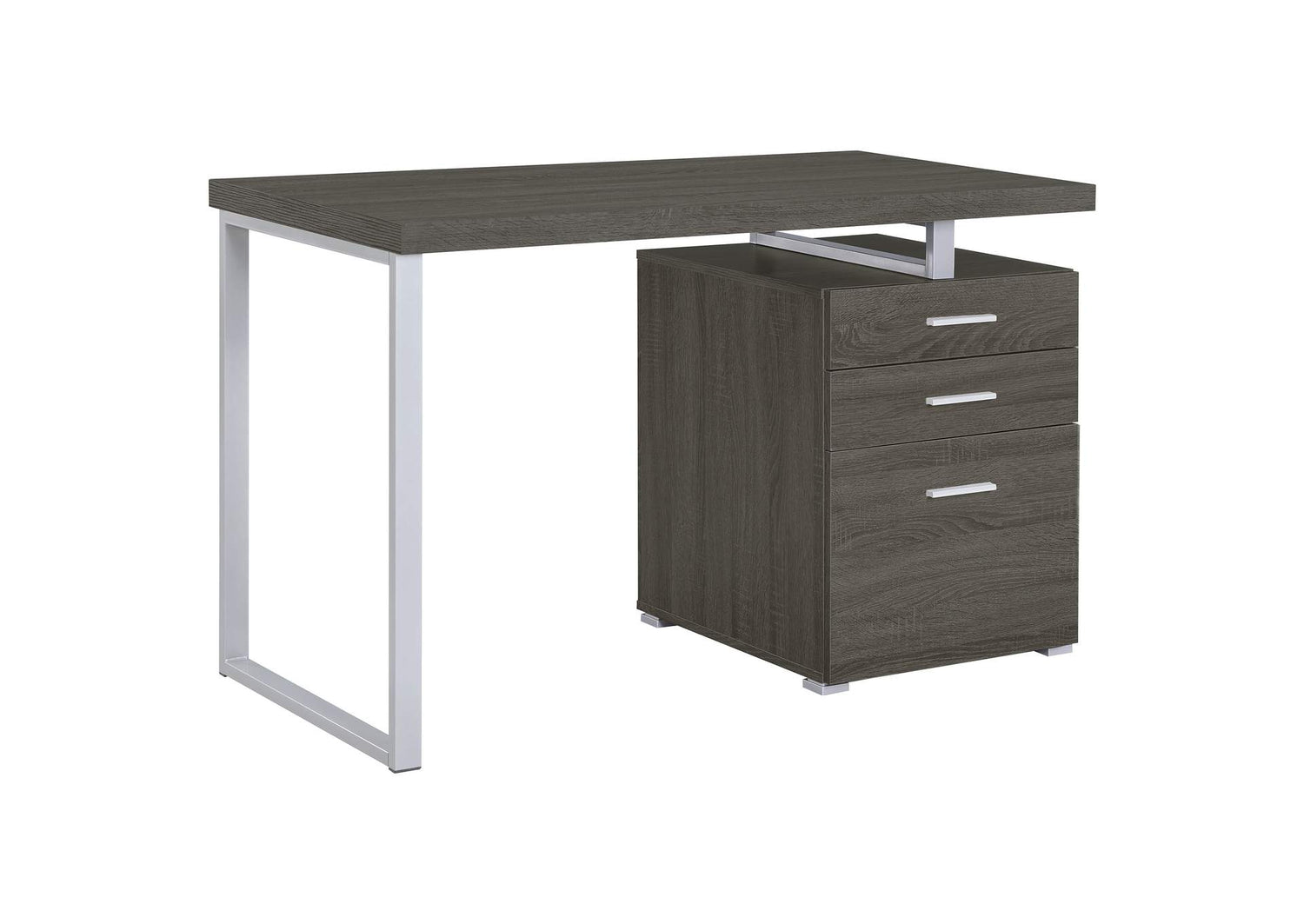 Brennan 47-inch 3-drawer Office Computer Desk Weathered Grey